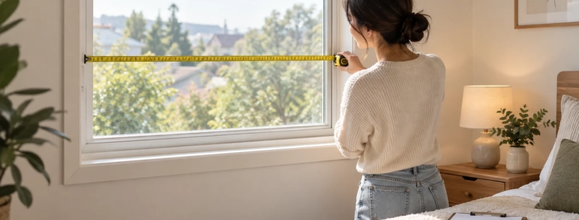 ภาพประกอบแนวคิด เลือกผ้าม่านออนไลน์ให้พอดีหน้าต่าง: ทำ Window Measurement Sheet ก่อนเทียบความทึบและหัวม่าน